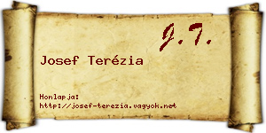 Josef Terézia névjegykártya